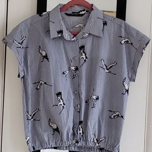 Zara Bird Crop Top